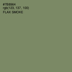 #7B8964 - Flax Smoke Color Image