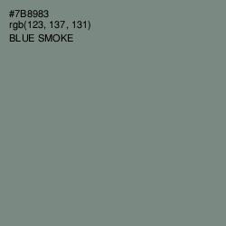 #7B8983 - Blue Smoke Color Image