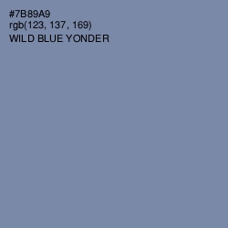 #7B89A9 - Wild Blue Yonder Color Image