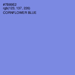 #7B89E2 - Cornflower Blue Color Image