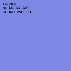 #7B89E5 - Cornflower Blue Color Image