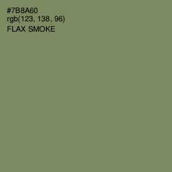 #7B8A60 - Flax Smoke Color Image