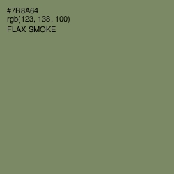 #7B8A64 - Flax Smoke Color Image