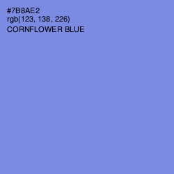 #7B8AE2 - Cornflower Blue Color Image