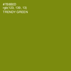 #7B8B0D - Trendy Green Color Image