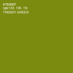 #7B8B0F - Trendy Green Color Image