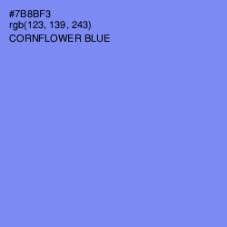#7B8BF3 - Cornflower Blue Color Image