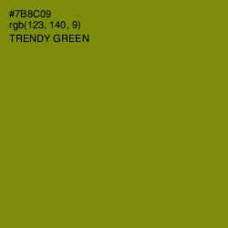 #7B8C09 - Trendy Green Color Image