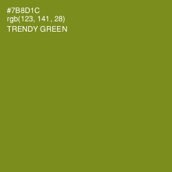 #7B8D1C - Trendy Green Color Image