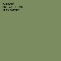 #7B8D60 - Flax Smoke Color Image