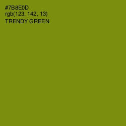 #7B8E0D - Trendy Green Color Image