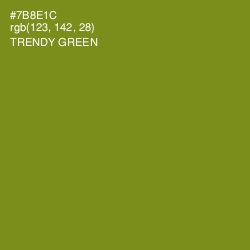 #7B8E1C - Trendy Green Color Image