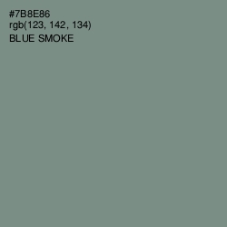 #7B8E86 - Blue Smoke Color Image