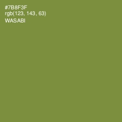 #7B8F3F - Wasabi Color Image