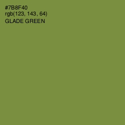 #7B8F40 - Glade Green Color Image