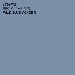 #7B8FA9 - Wild Blue Yonder Color Image