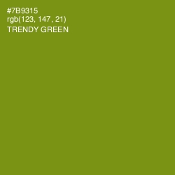 #7B9315 - Trendy Green Color Image
