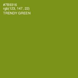 #7B9316 - Trendy Green Color Image