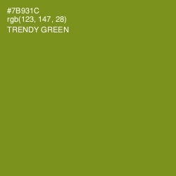 #7B931C - Trendy Green Color Image