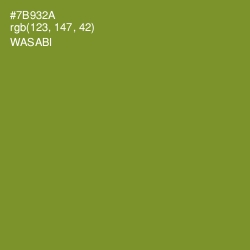 #7B932A - Wasabi Color Image