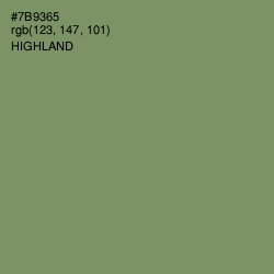 #7B9365 - Highland Color Image