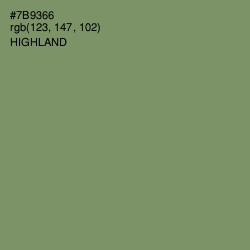 #7B9366 - Highland Color Image