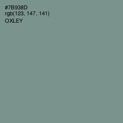 #7B938D - Oxley Color Image