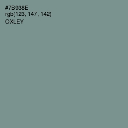 #7B938E - Oxley Color Image