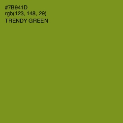 #7B941D - Trendy Green Color Image