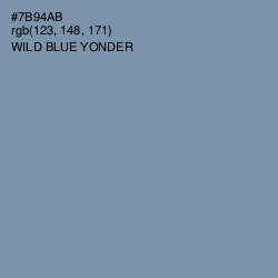 #7B94AB - Wild Blue Yonder Color Image