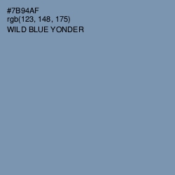 #7B94AF - Wild Blue Yonder Color Image