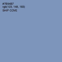 #7B94B7 - Ship Cove Color Image