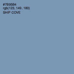 #7B95B4 - Ship Cove Color Image