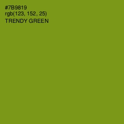 #7B9819 - Trendy Green Color Image