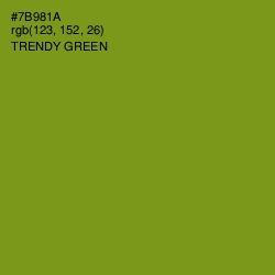 #7B981A - Trendy Green Color Image