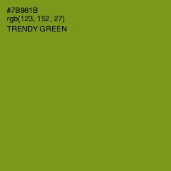 #7B981B - Trendy Green Color Image