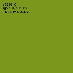 #7B981C - Trendy Green Color Image