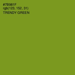 #7B981F - Trendy Green Color Image