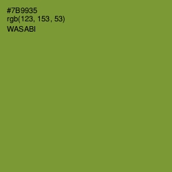 #7B9935 - Wasabi Color Image