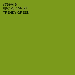 #7B9A1B - Trendy Green Color Image