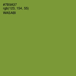#7B9A37 - Wasabi Color Image