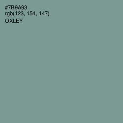 #7B9A93 - Oxley Color Image