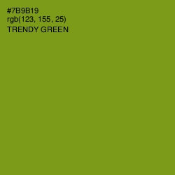 #7B9B19 - Trendy Green Color Image