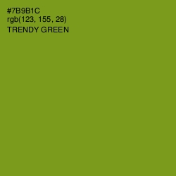 #7B9B1C - Trendy Green Color Image