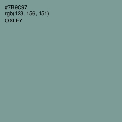 #7B9C97 - Oxley Color Image