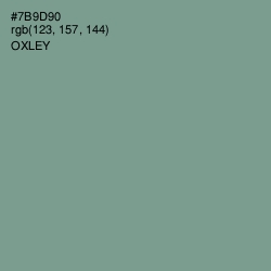 #7B9D90 - Oxley Color Image