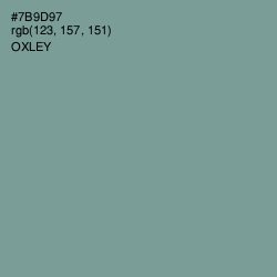#7B9D97 - Oxley Color Image