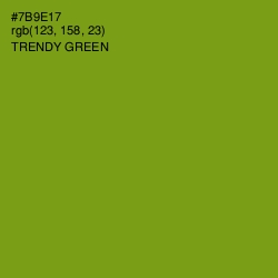 #7B9E17 - Trendy Green Color Image