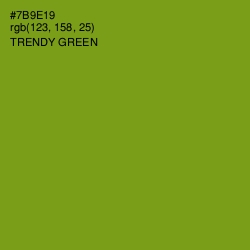 #7B9E19 - Trendy Green Color Image