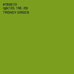 #7B9E1D - Trendy Green Color Image